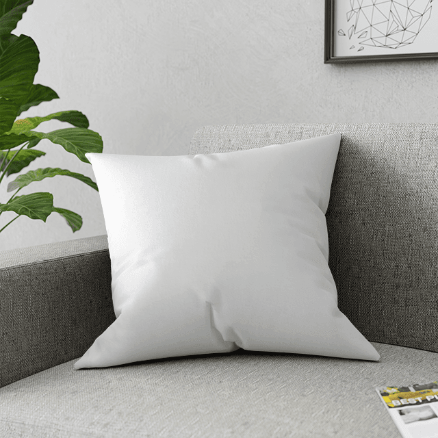 Plain throw pillow, front view