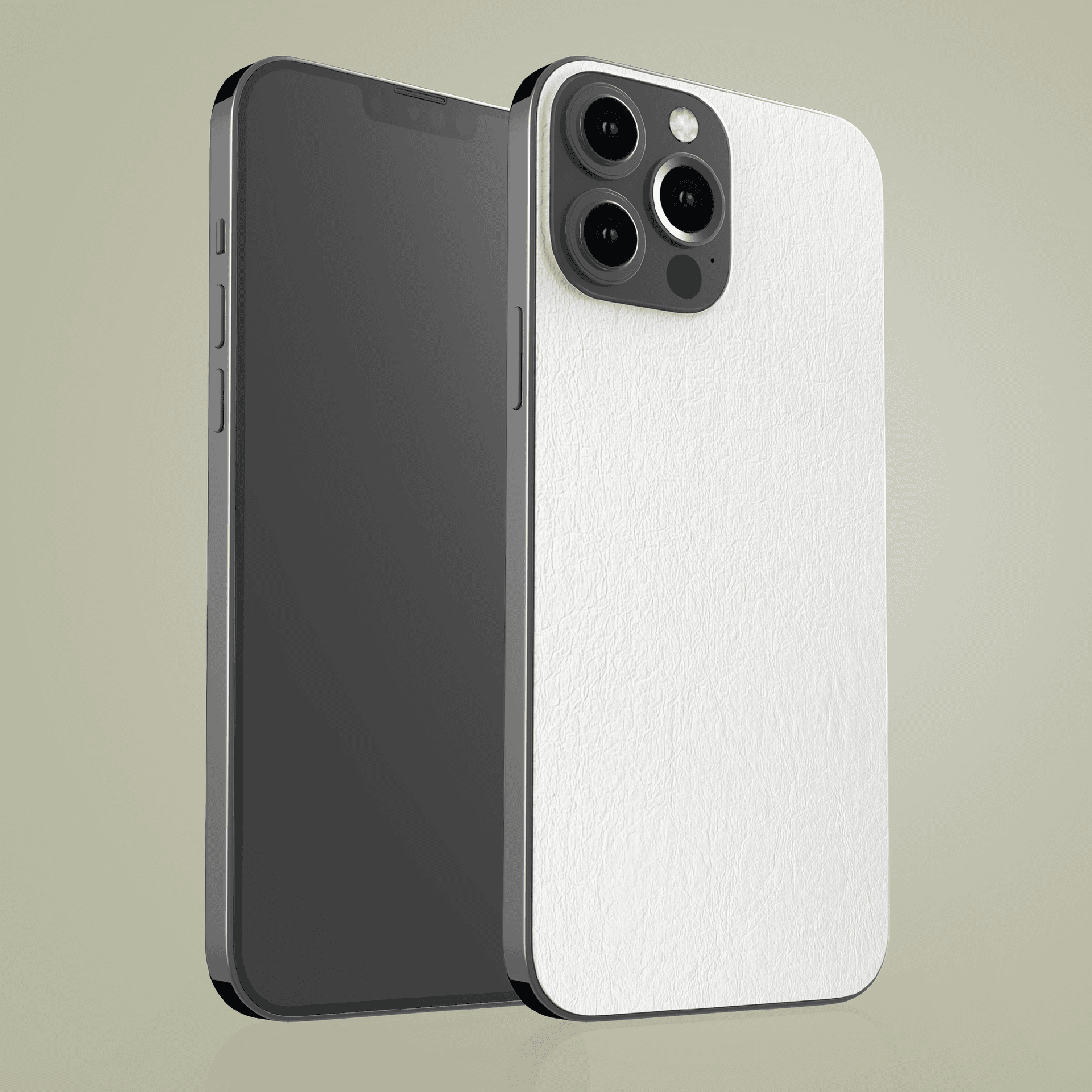 Plain phone skin, front view