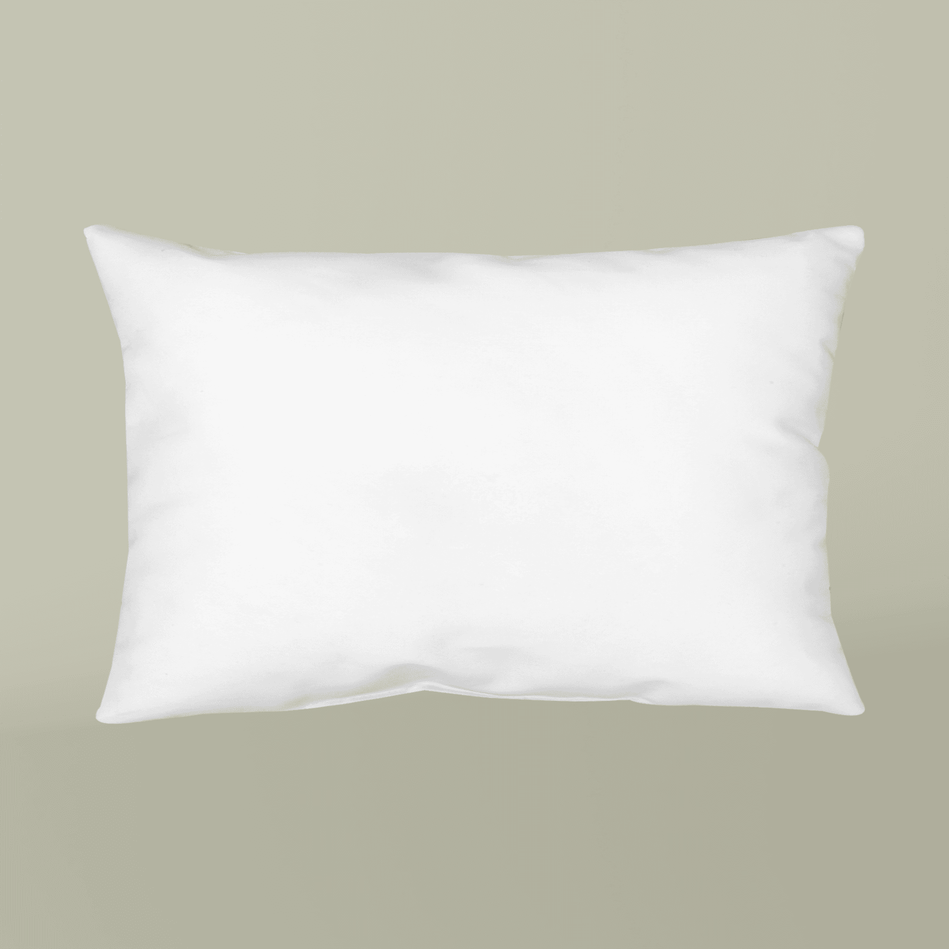 Plain throw pillow, front view — view 3