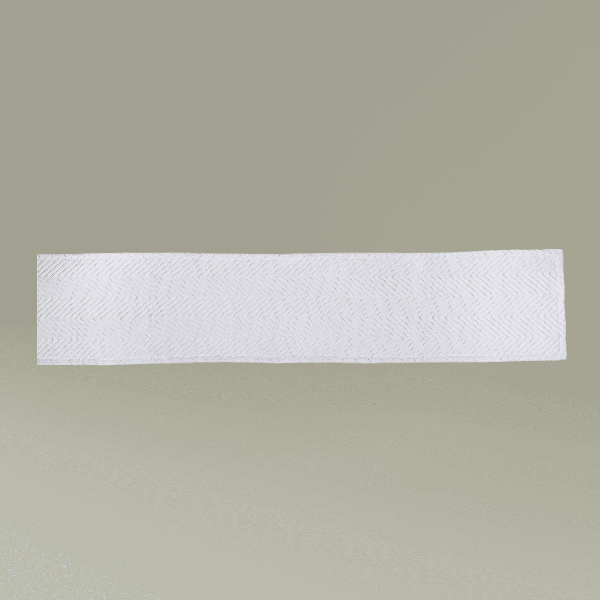 Plain quilted table runner, front view — view 2