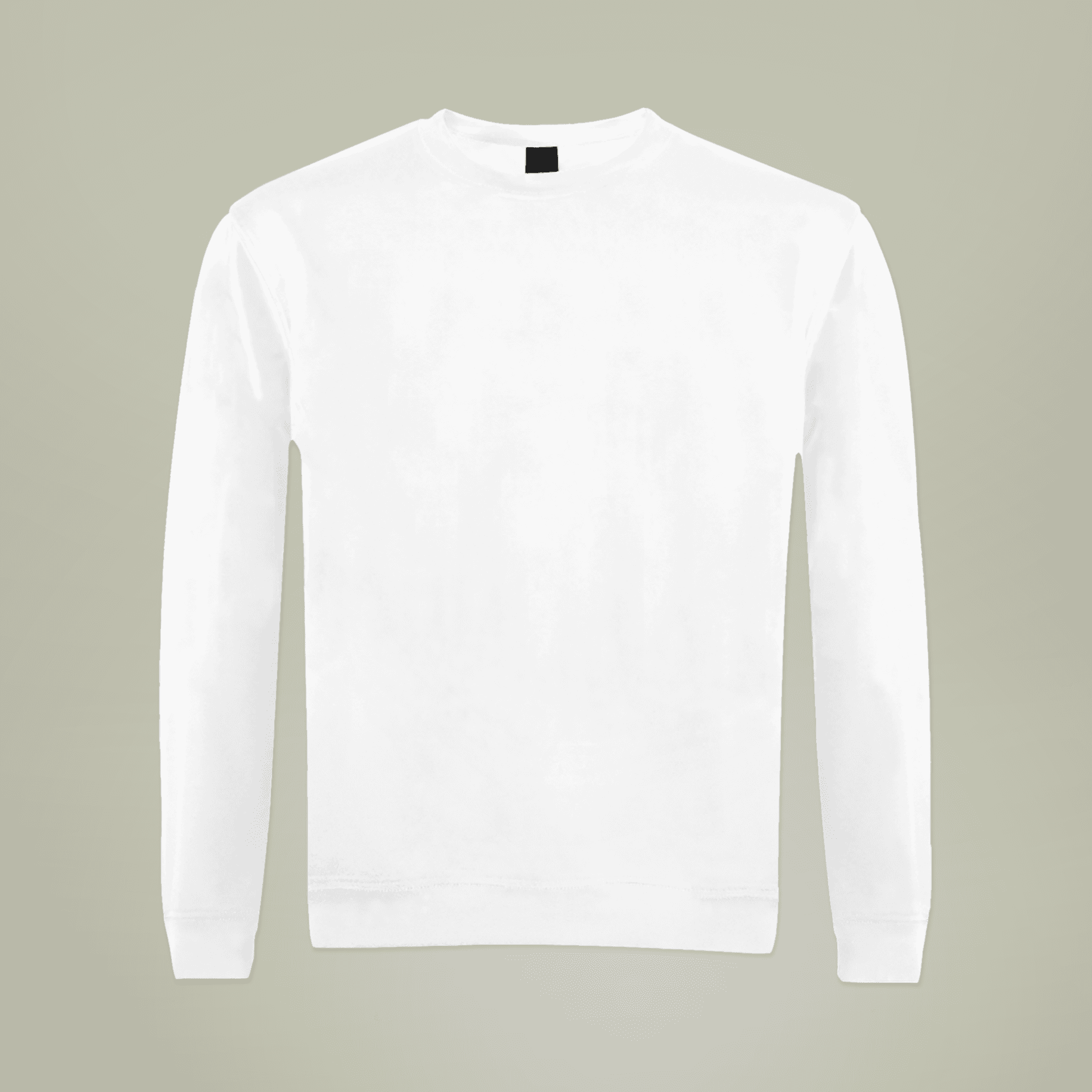 Plain men's crewneck sweatshirt (aop), front view — view 2
