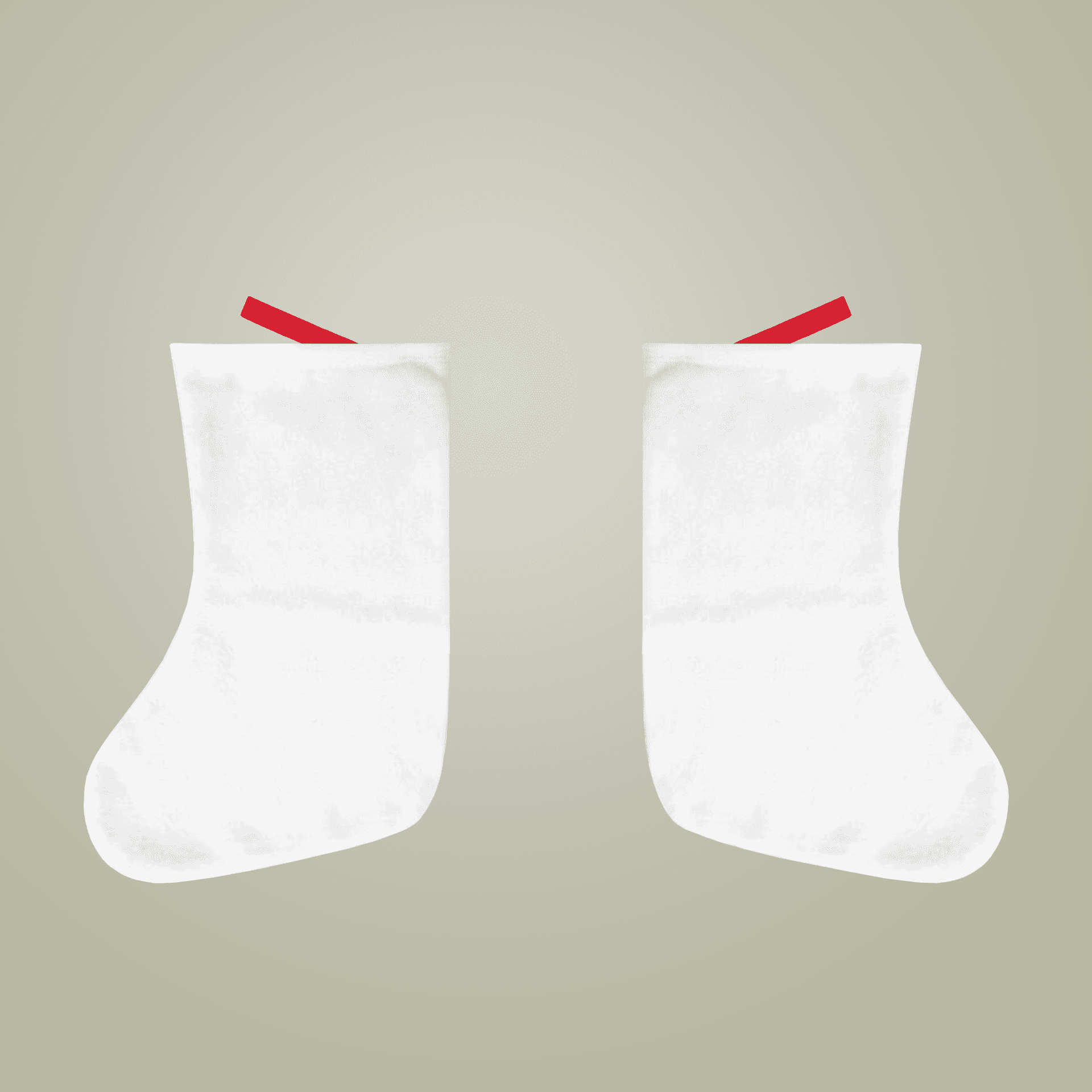 Plain christmas sock (polyester), front view — view 2