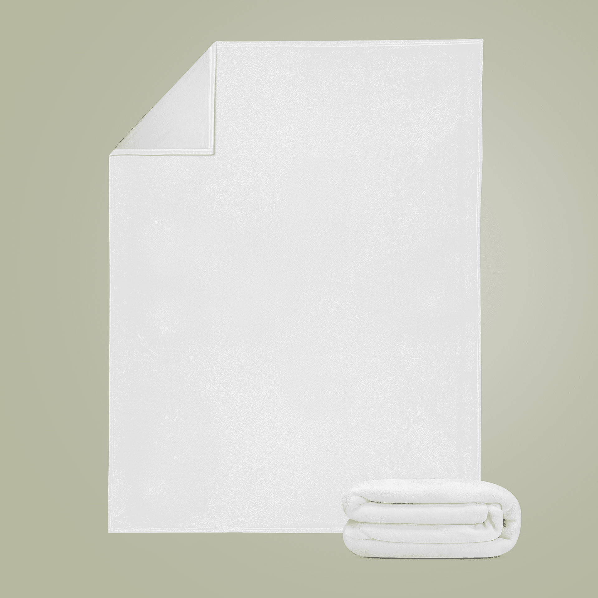 Plain velveteen plush blankets, front view — view 4