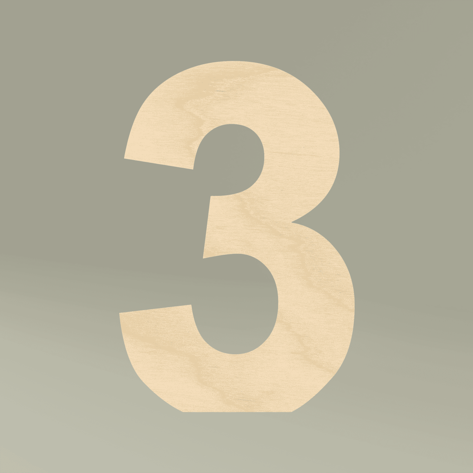 Plain free-standing wooden decor, front view — view 4