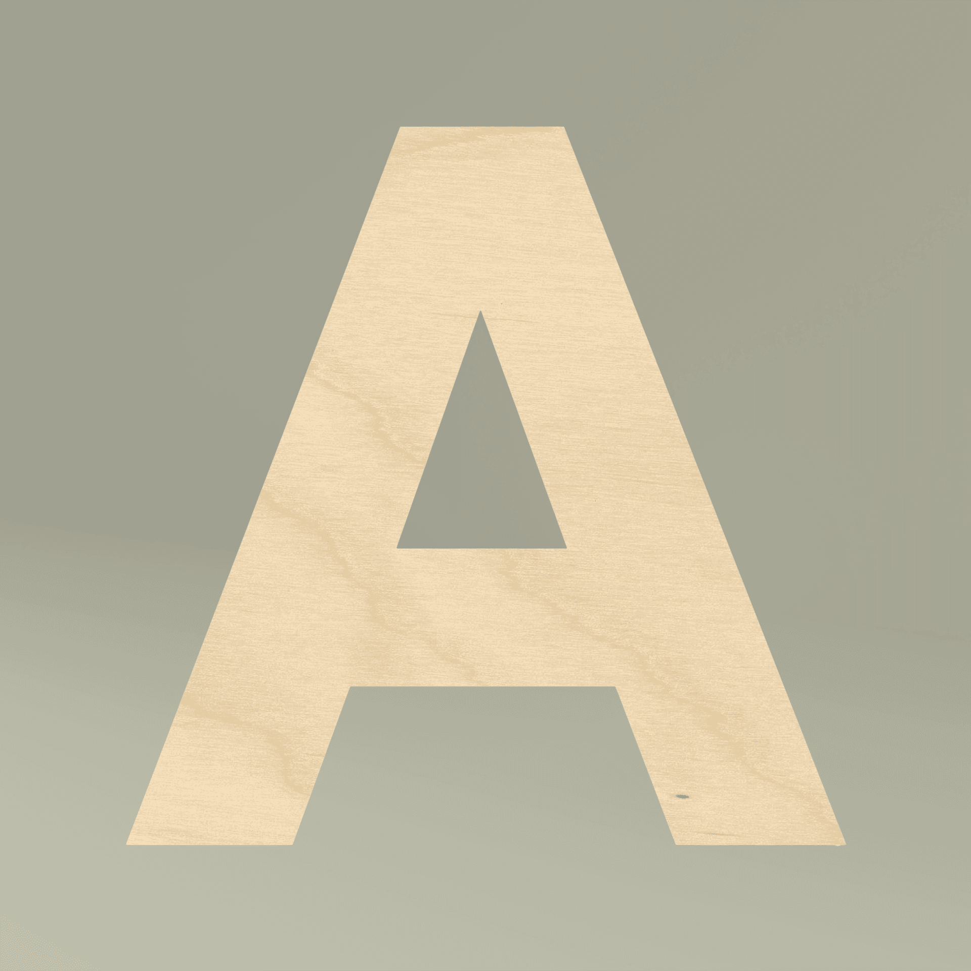 Plain free-standing wooden decor, front view — view 5