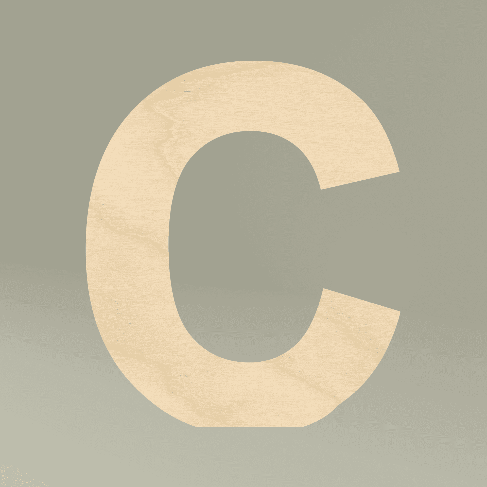 Plain free-standing wooden decor, front view — view 7