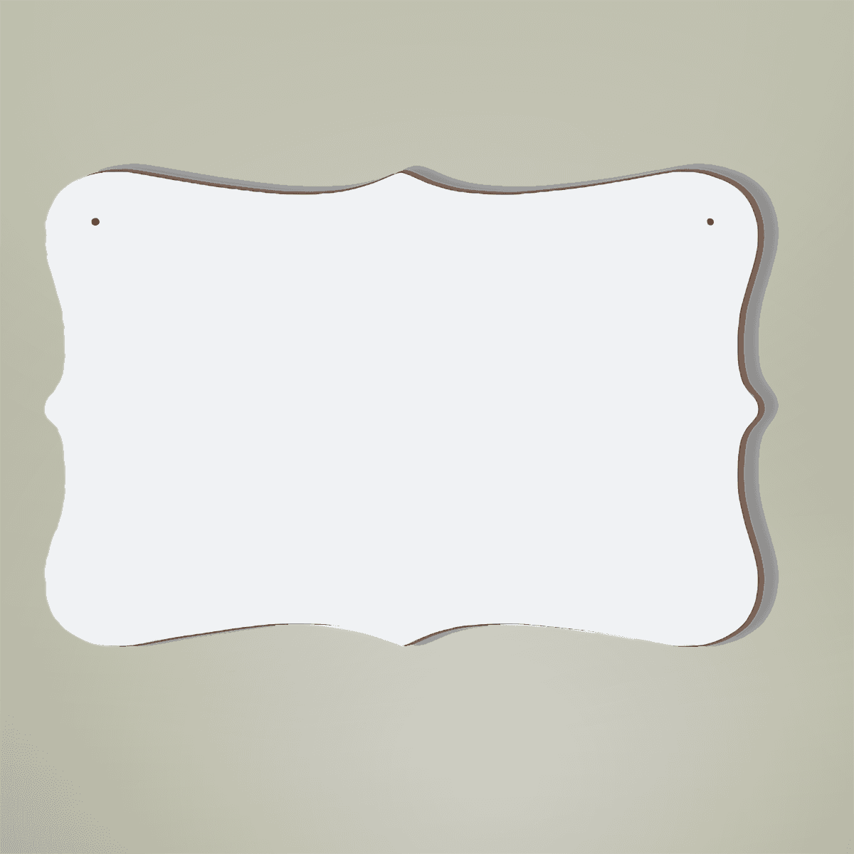 Plain wood panel painting, front view — view 3