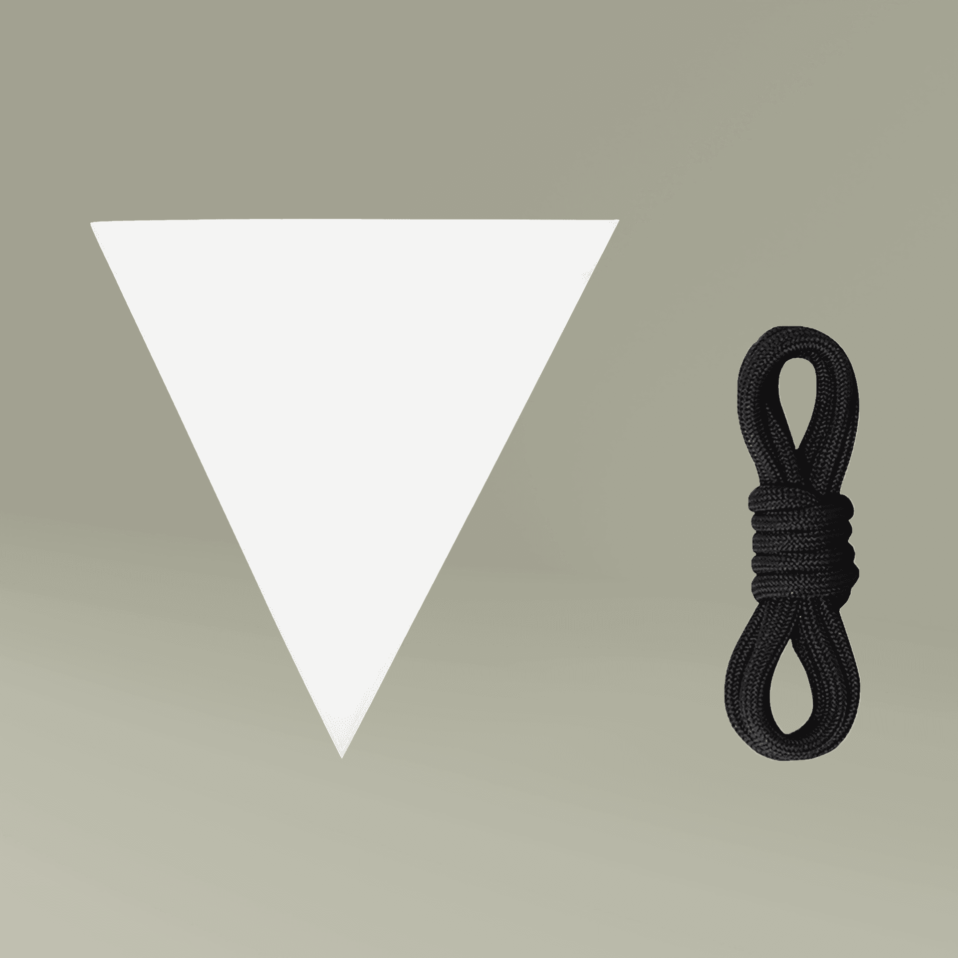 Plain party triangle flags, front view — view 2