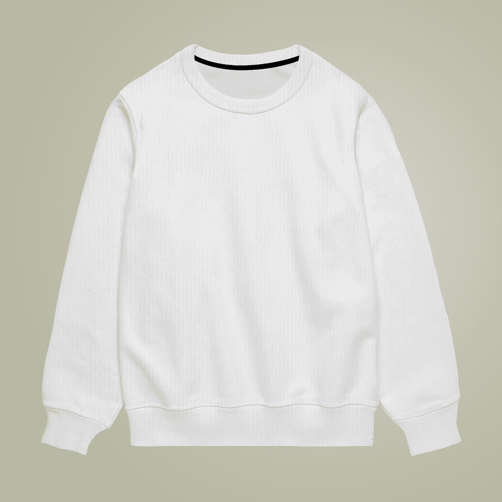Plain unisex crew neck sweater (aop), front view — view 4