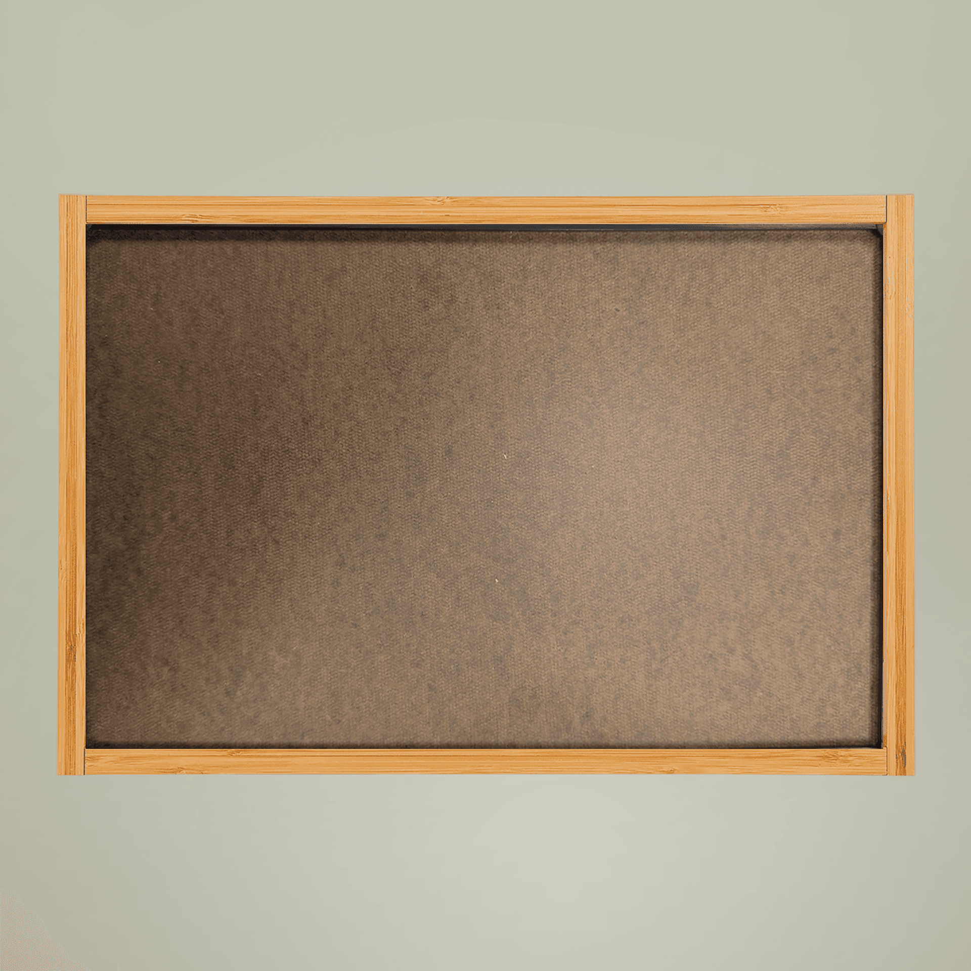 Plain large serving tray, front view