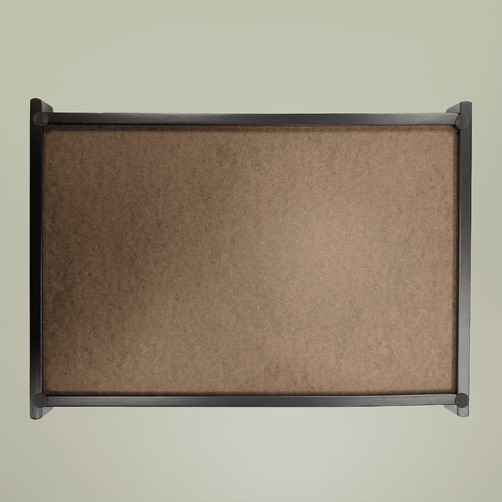 Plain large serving tray, front view — view 2
