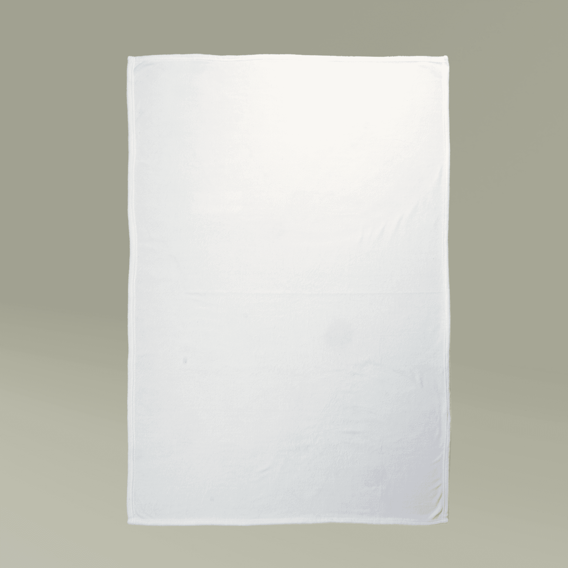 Plain travel blanket with pouch, front view — view 4