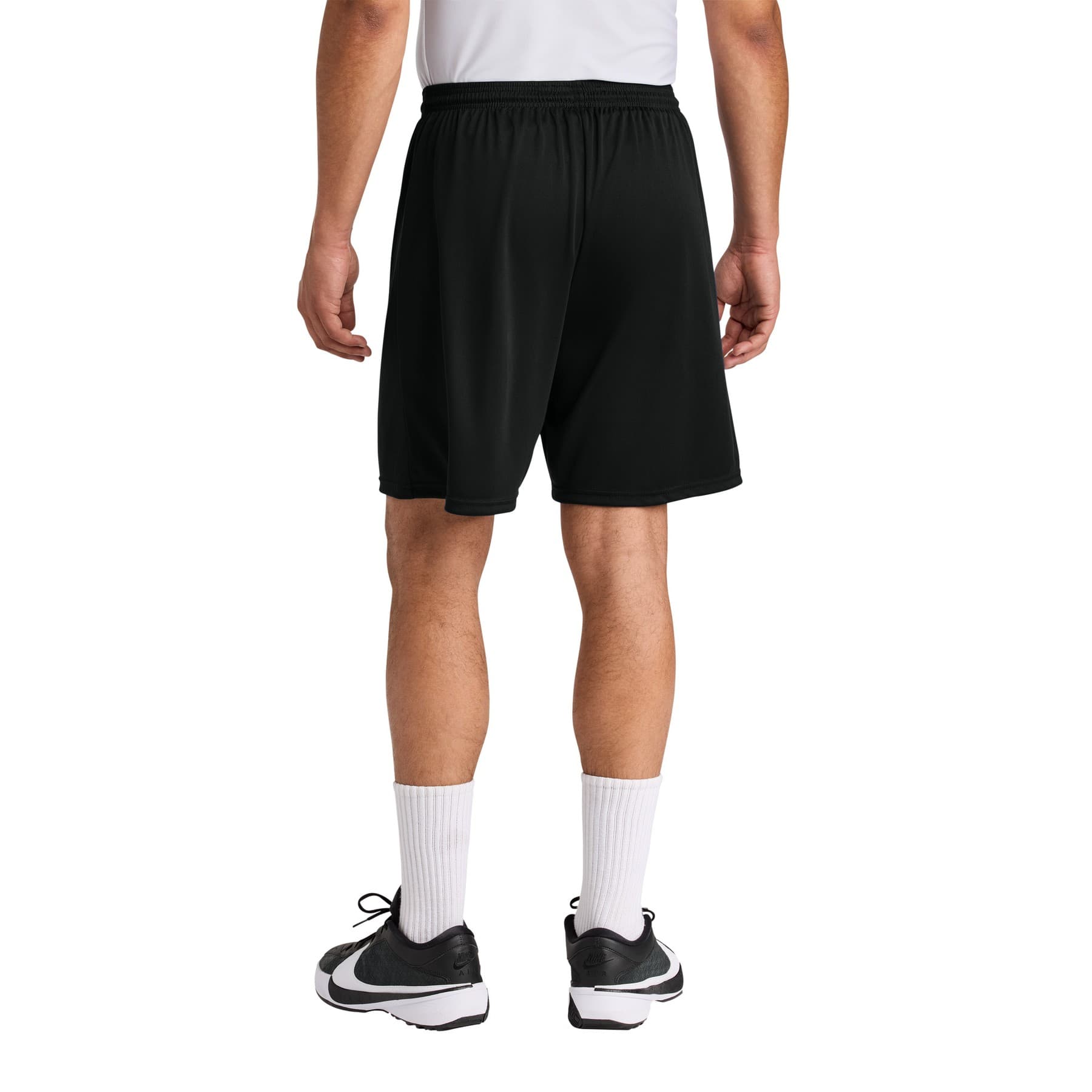 Plain black cooling performance 7' short, front view — view 2