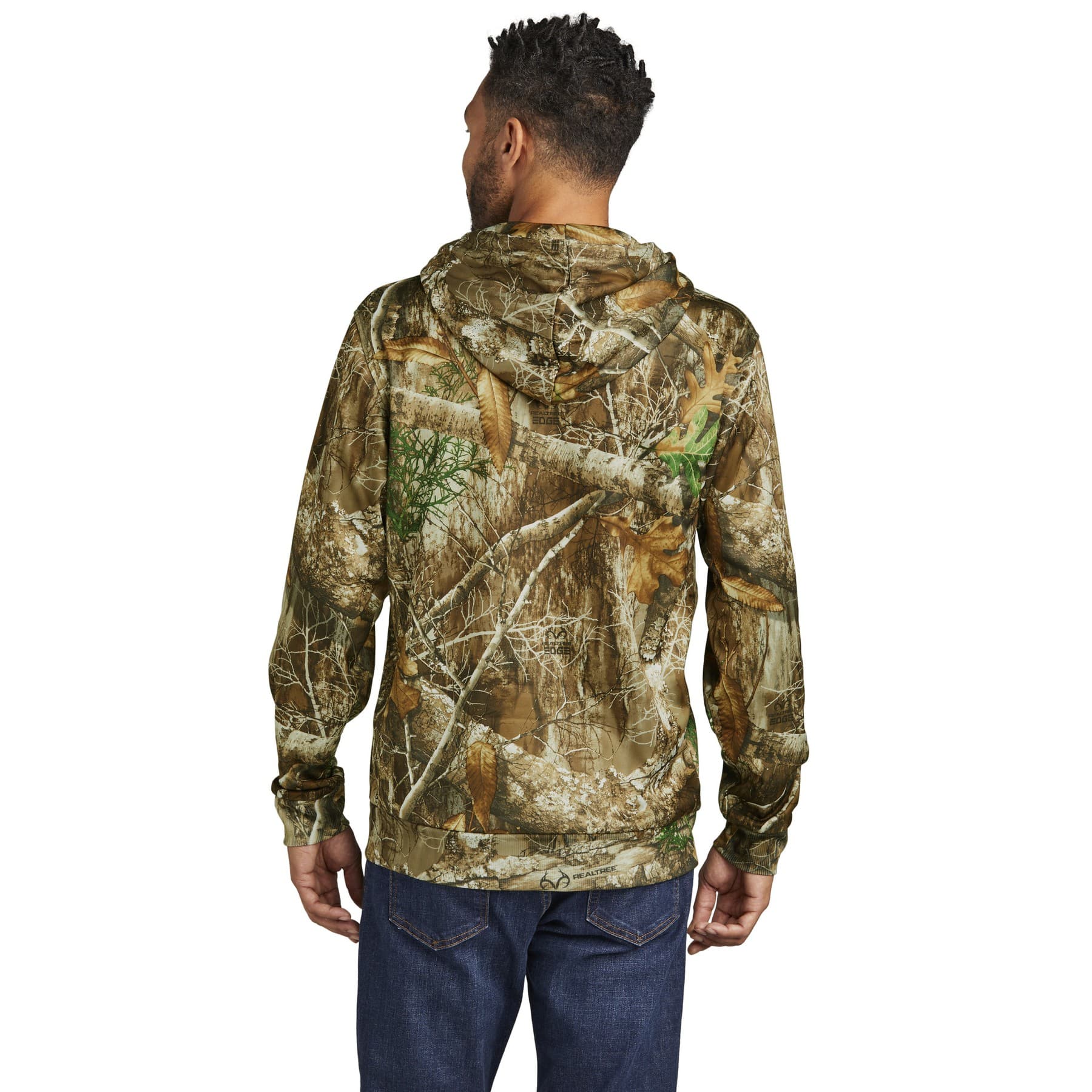 Plain realtree edge pullover hoodie, front view — view 4