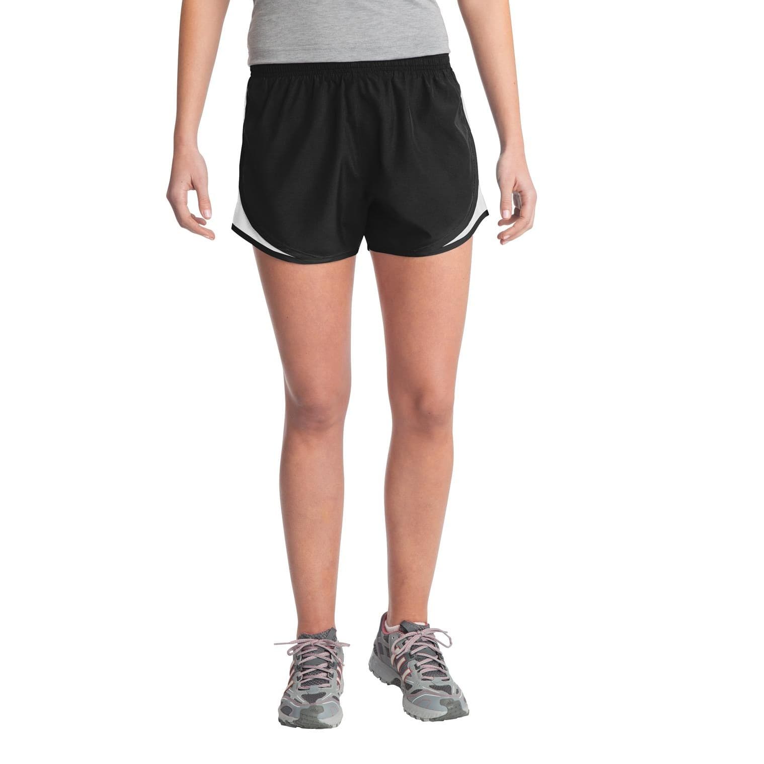 Custom Team Shorts for Women, Tri-Colour, with Your Logo