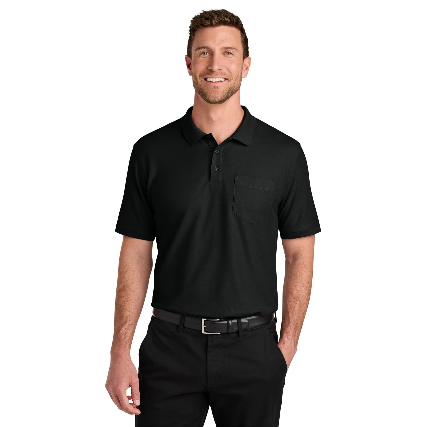 Custom Tall Polo Shirt with Pocket and Your Logo