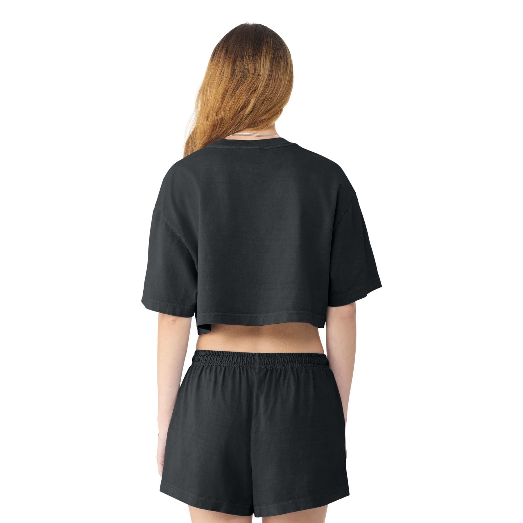 Custom Washed Crop Top with Your Design on the Back