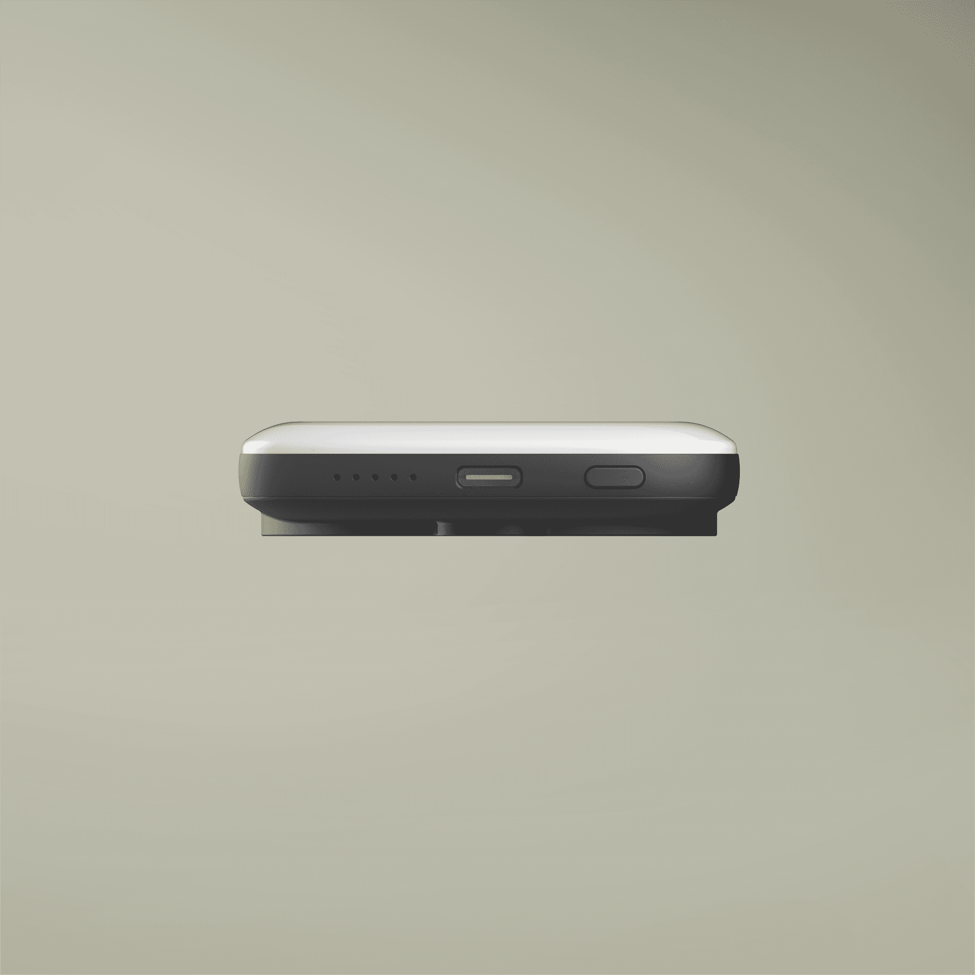 Plain magnetic powerbank, front view — view 3