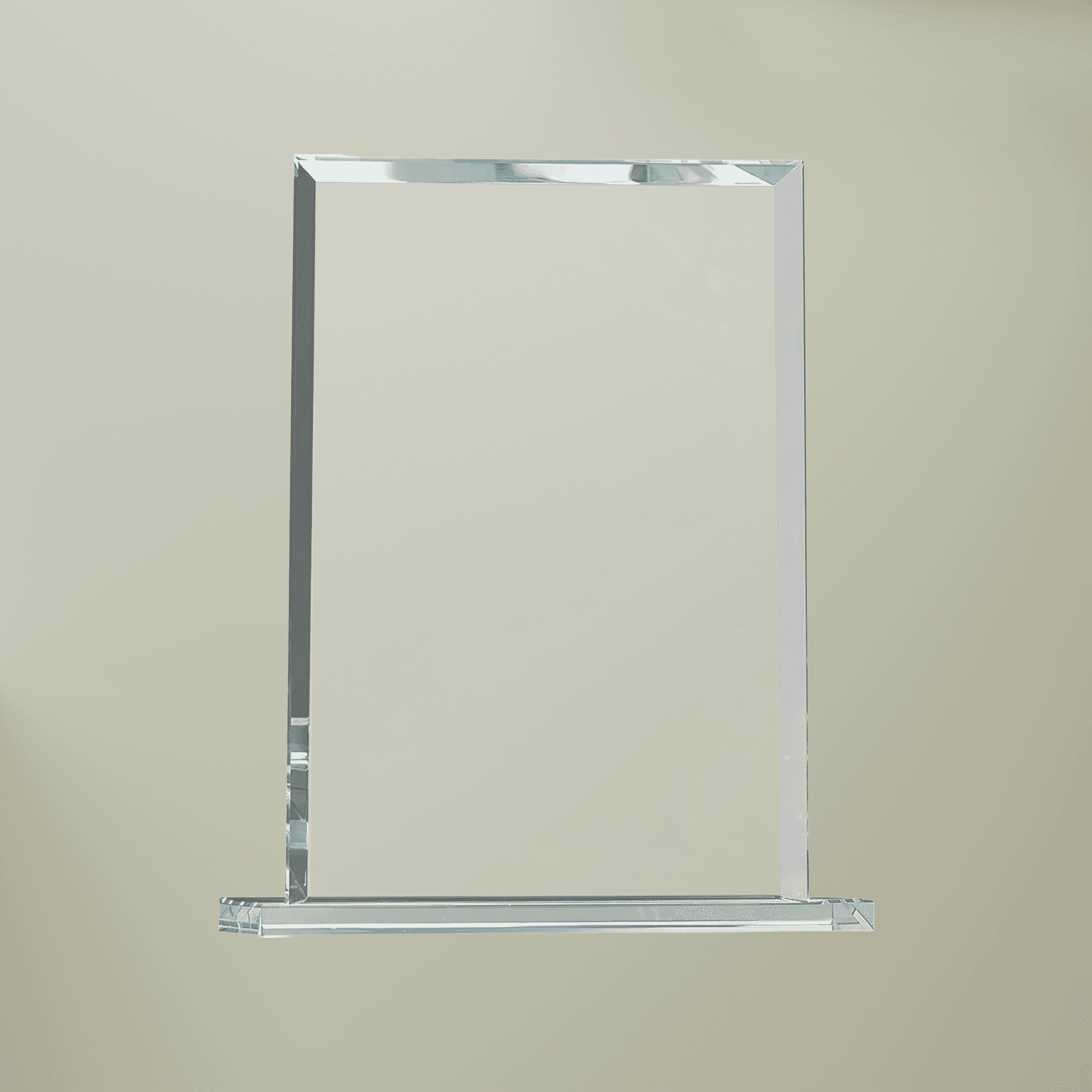 Custom Recognition Award, Engraved Glass, with Your Text