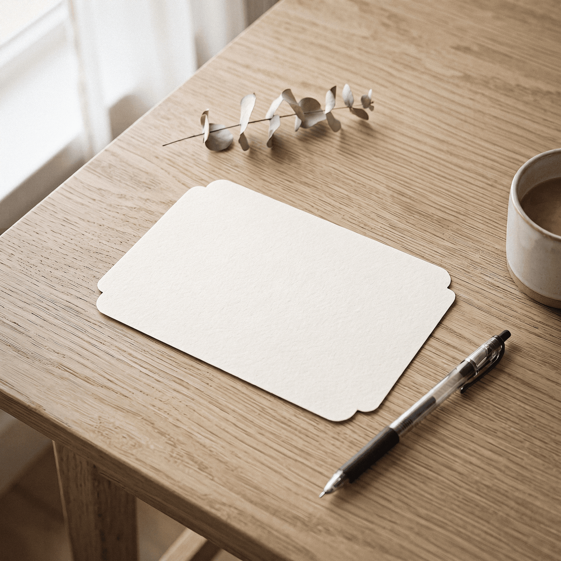 Plain flat greeting cards (envelopes included), front view — view 5