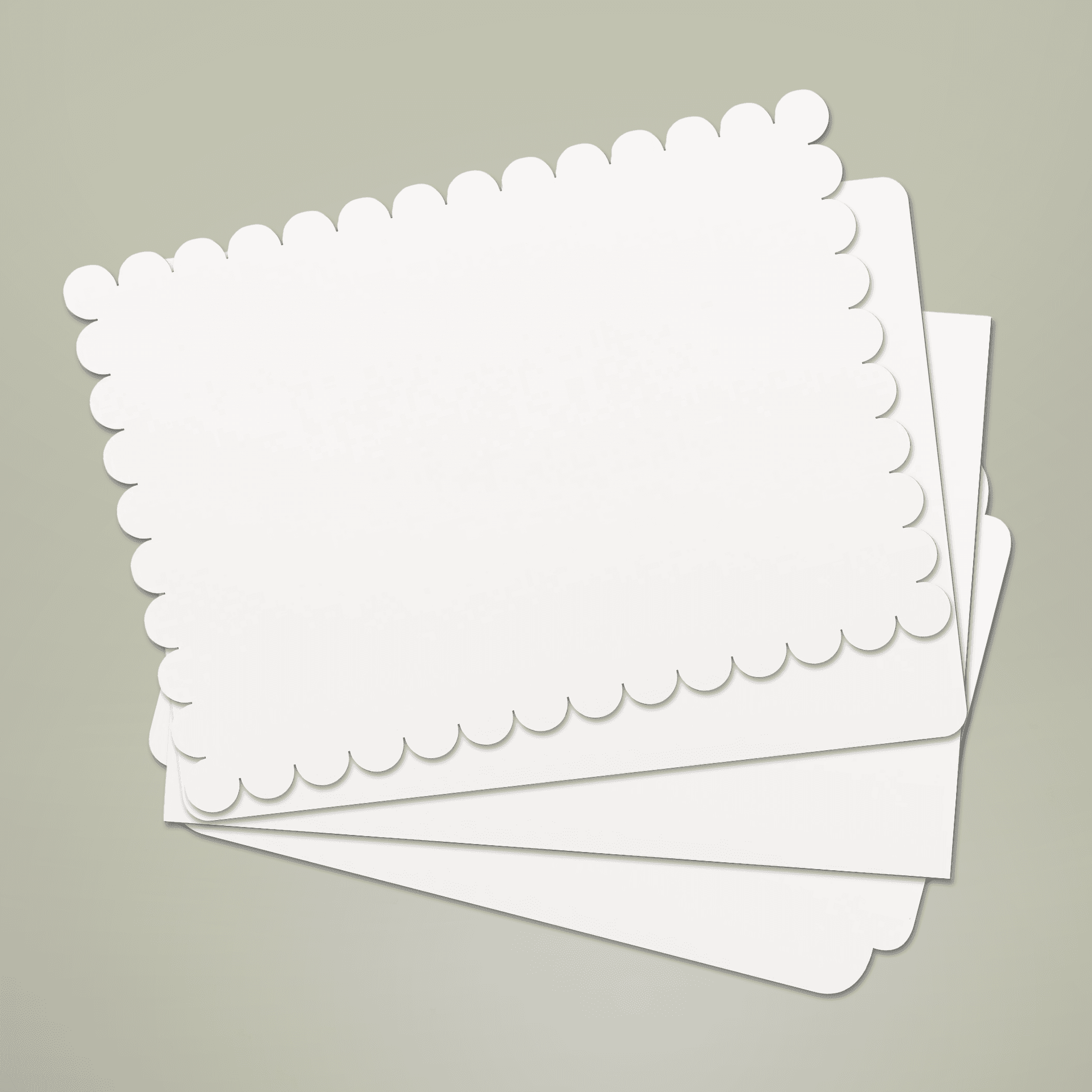 Plain flat greeting cards (envelopes included), front view — view 6