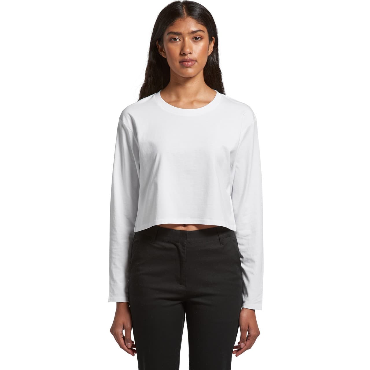 Custom Women's Crop Long Sleeve T-Shirt with Your Team Name