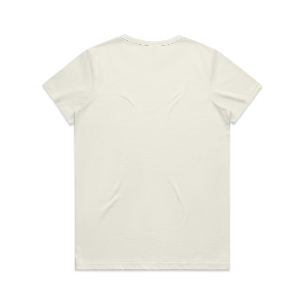 Plain ecru women's maple active blend tee, front view — view 2