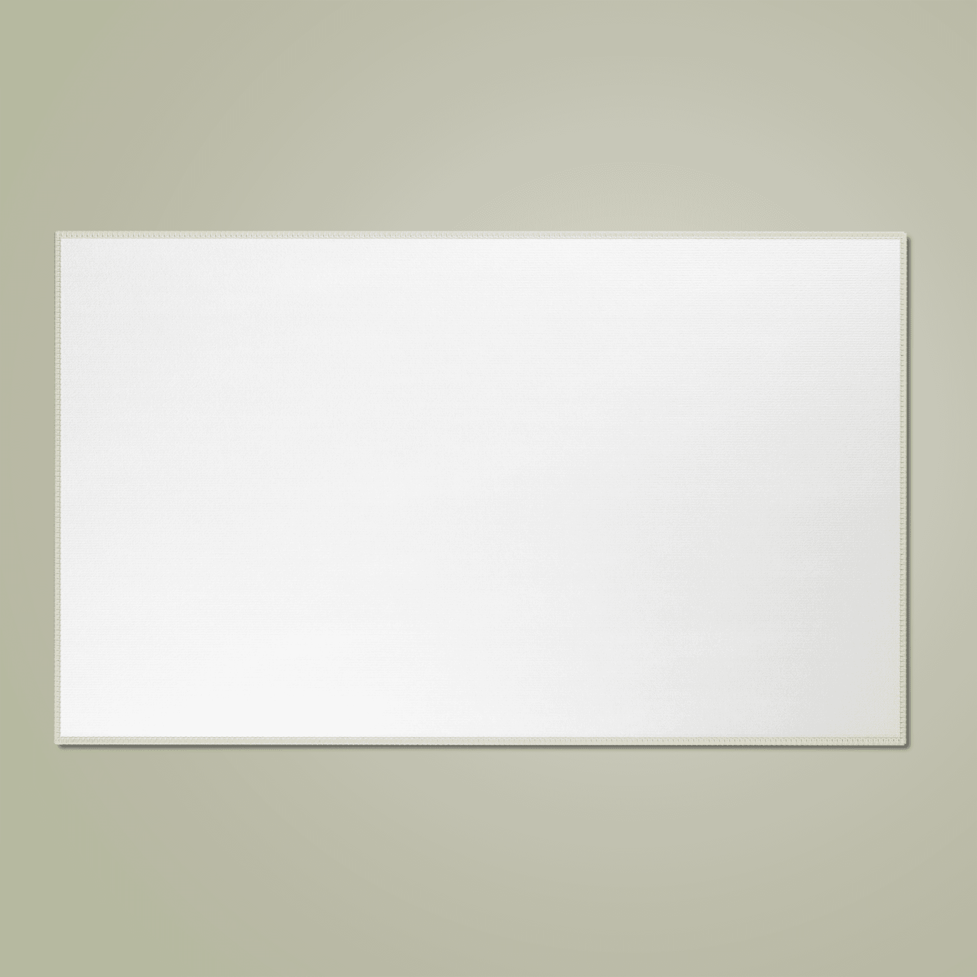 Plain washable chenille rug, front view — view 2