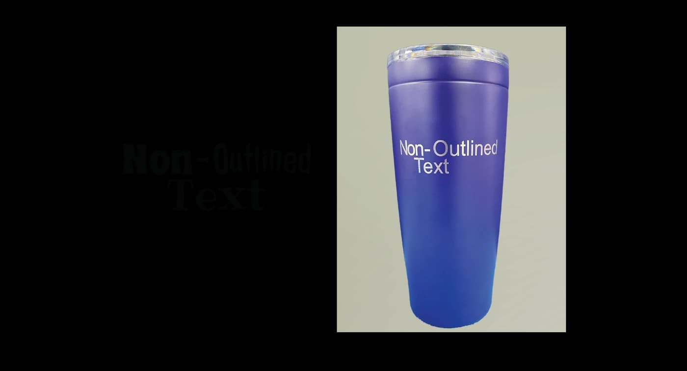 Vector text left as live type. If the font is not available further down the line it is silently substituted, and the piece is engraved in the wrong face.