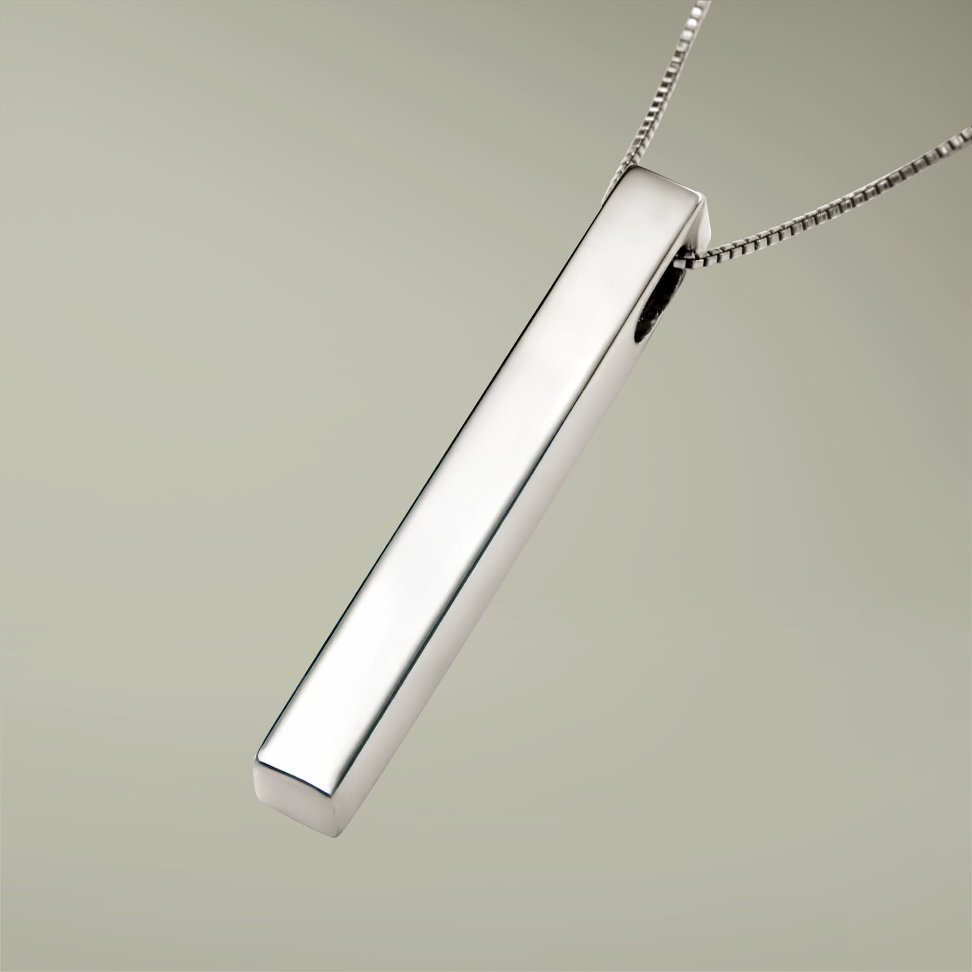 Custom Engraved Bar Necklace with Grandkids' Names