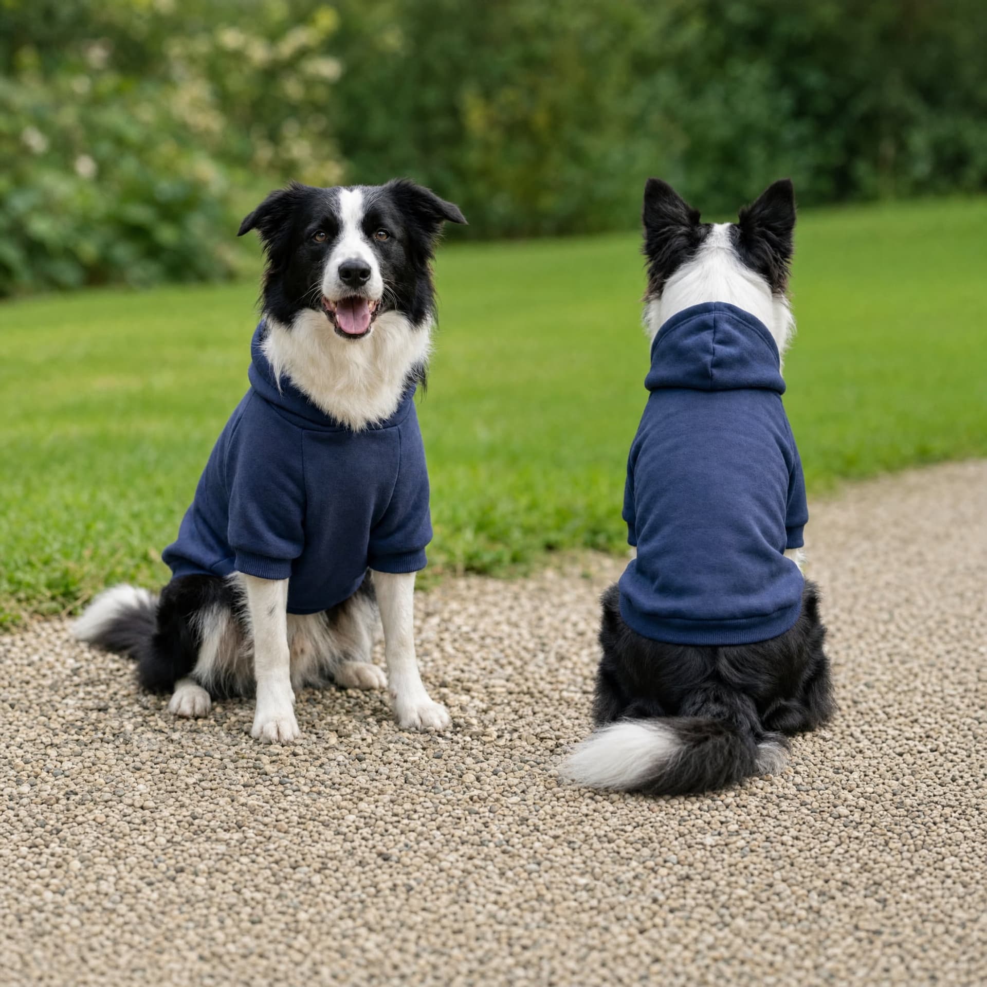 Pet Hoodie with Collar Hole — Grey — product photo