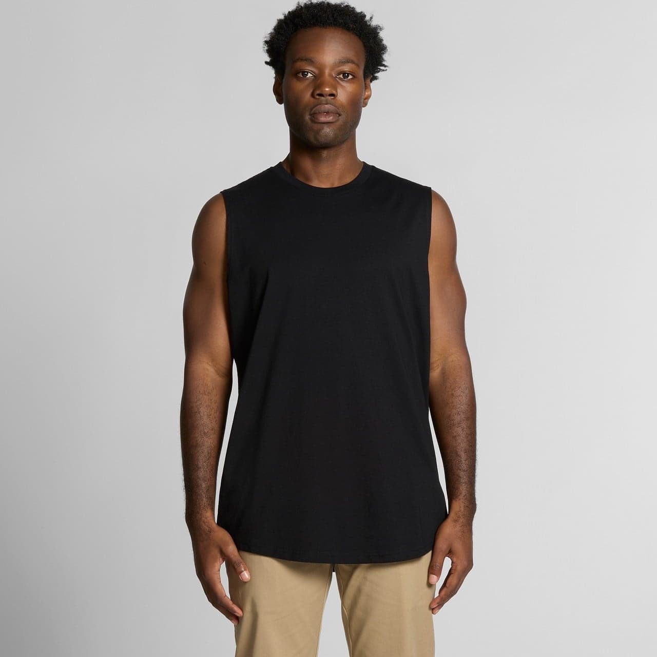 Custom Crew Neck Curved Hem Tank Top with Your Photo or Text