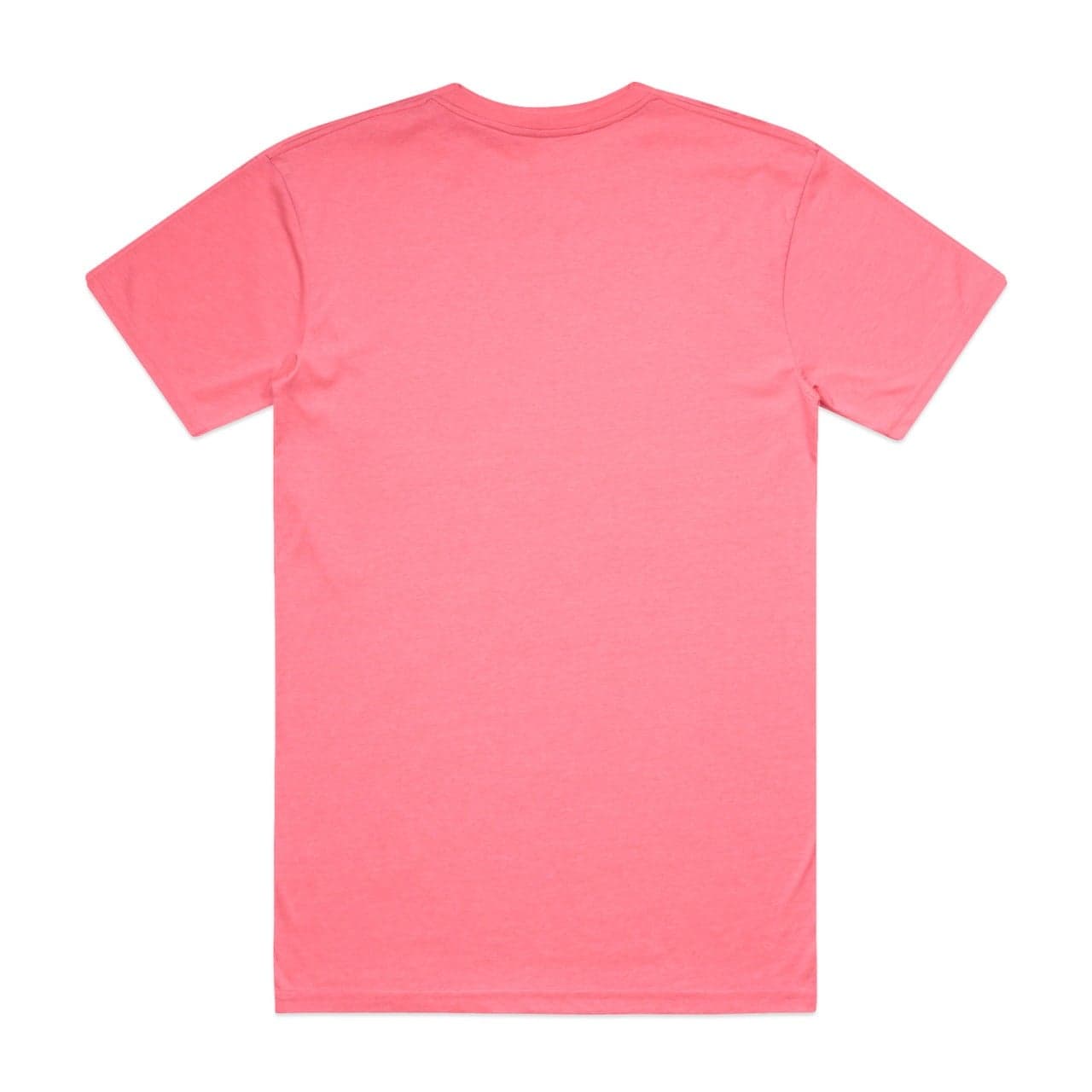Plain safety pink block safety tee, front view