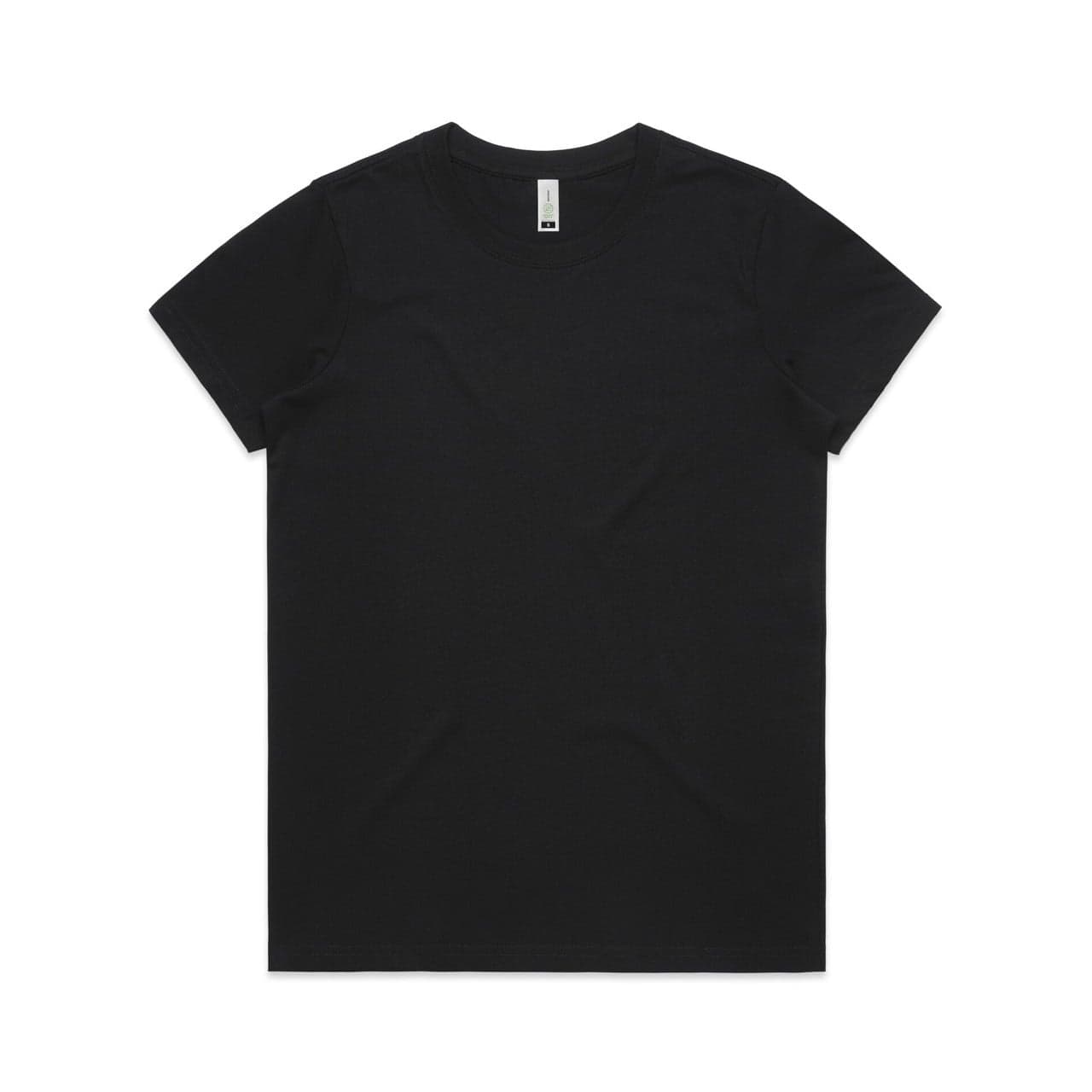 Women's Maple Organic Tee — Black — product photo