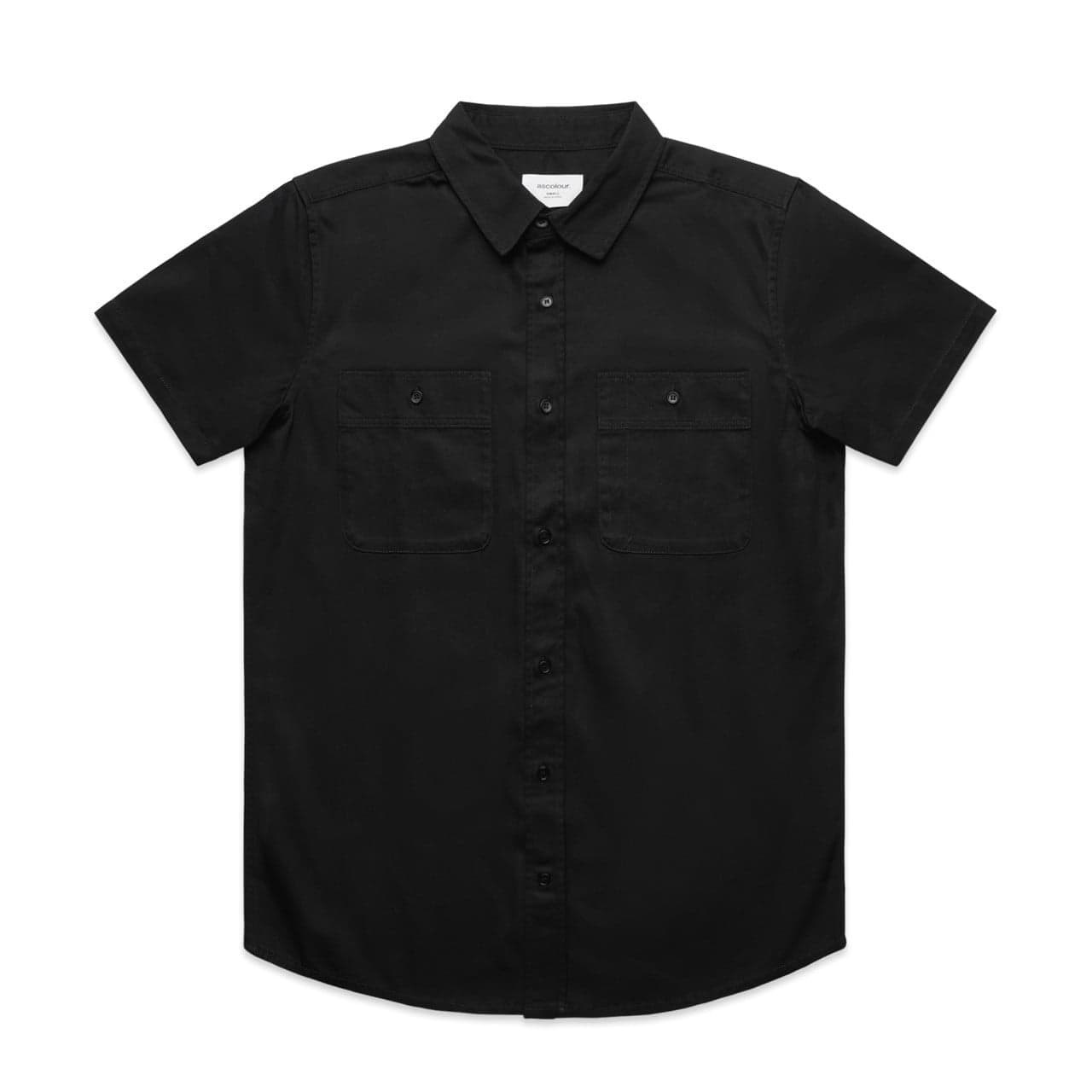 Work S-S Shirt — Black — product photo