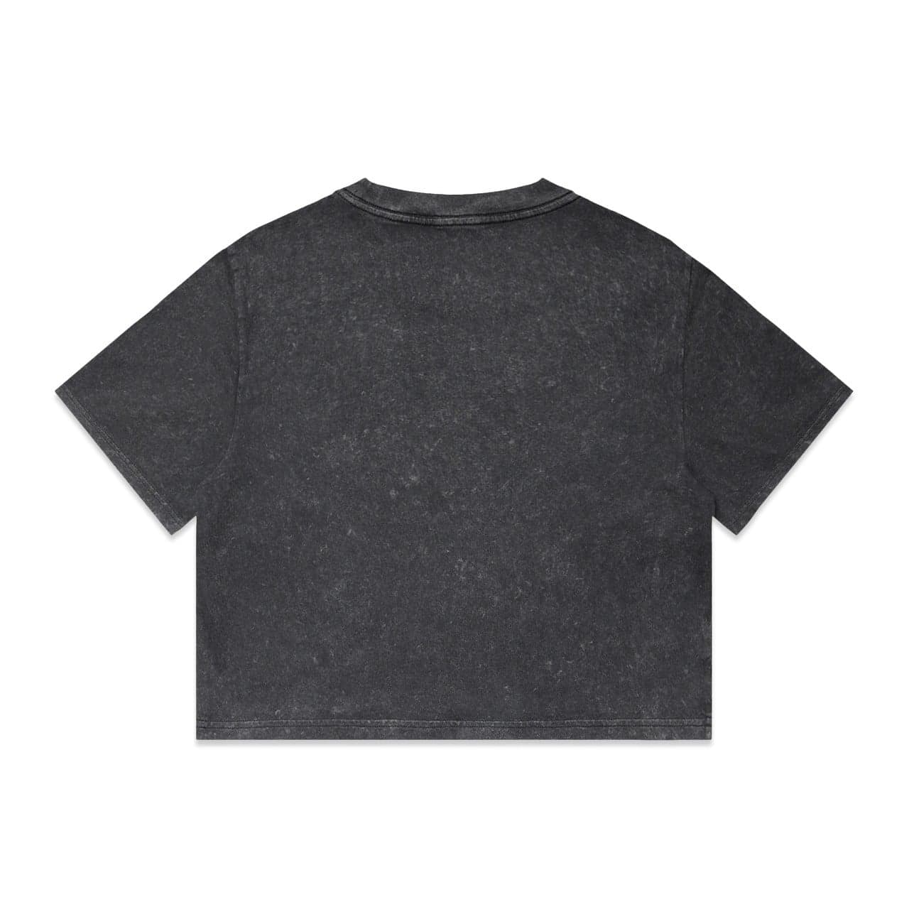 Women's Stone Wash Heavy Crop — Black Stone — product photo