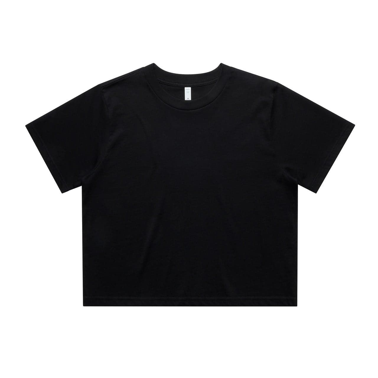 Women's Classic Crop Tee — Black — product photo