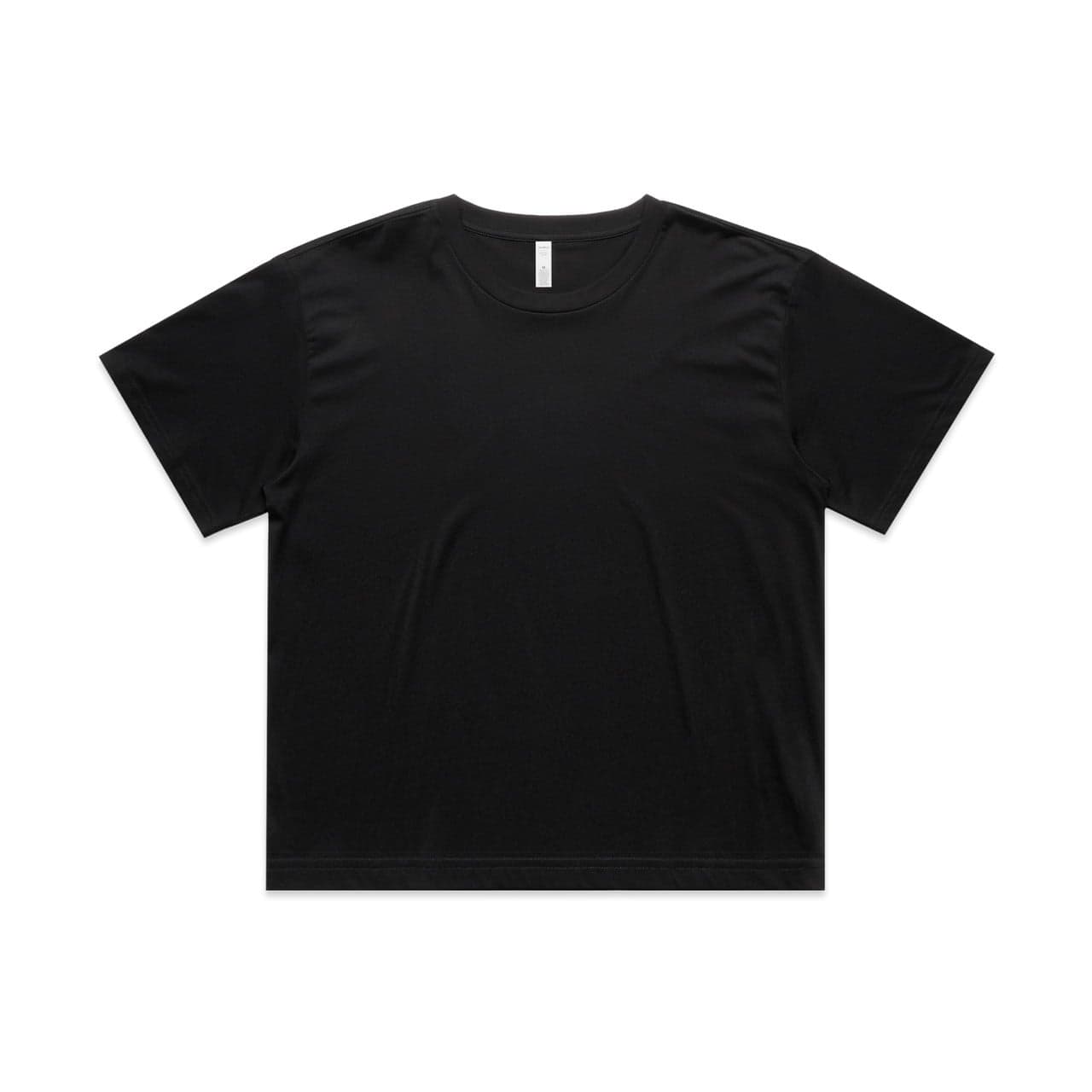 Women's Martina Crop Tee — Black — product photo