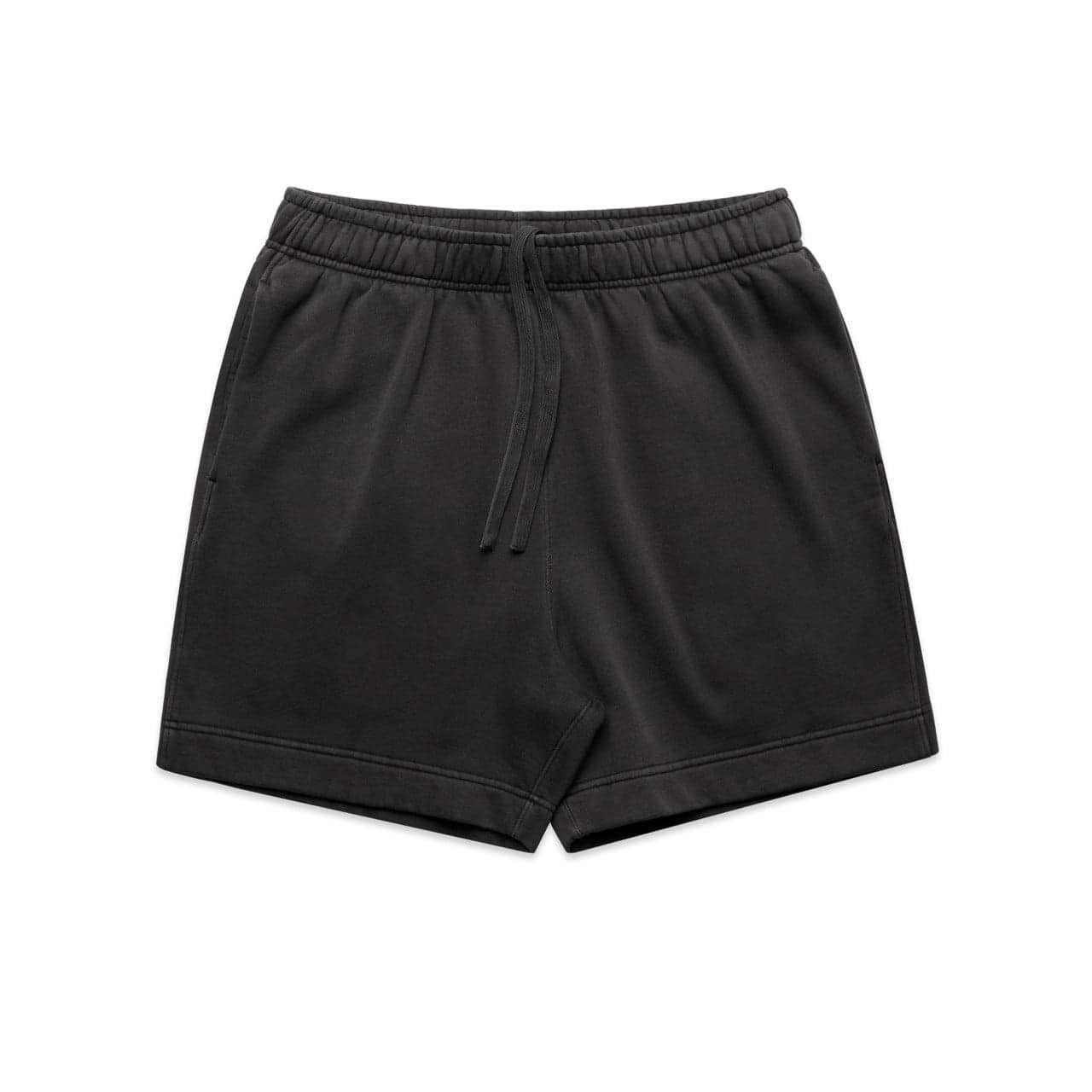 Relax Faded Track Shorts 18" — Faded Black — product photo