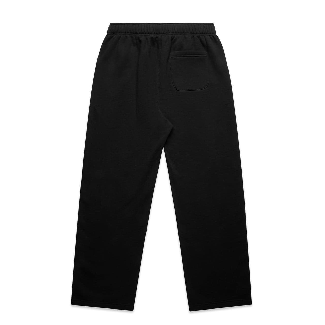 Relax Cuffless Track Pants — Black — product photo