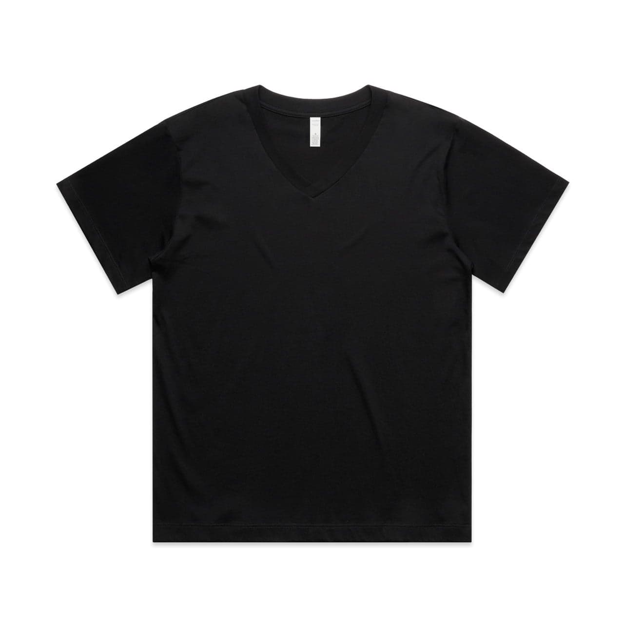 Women's Martina V Neck Tee — Black — product photo