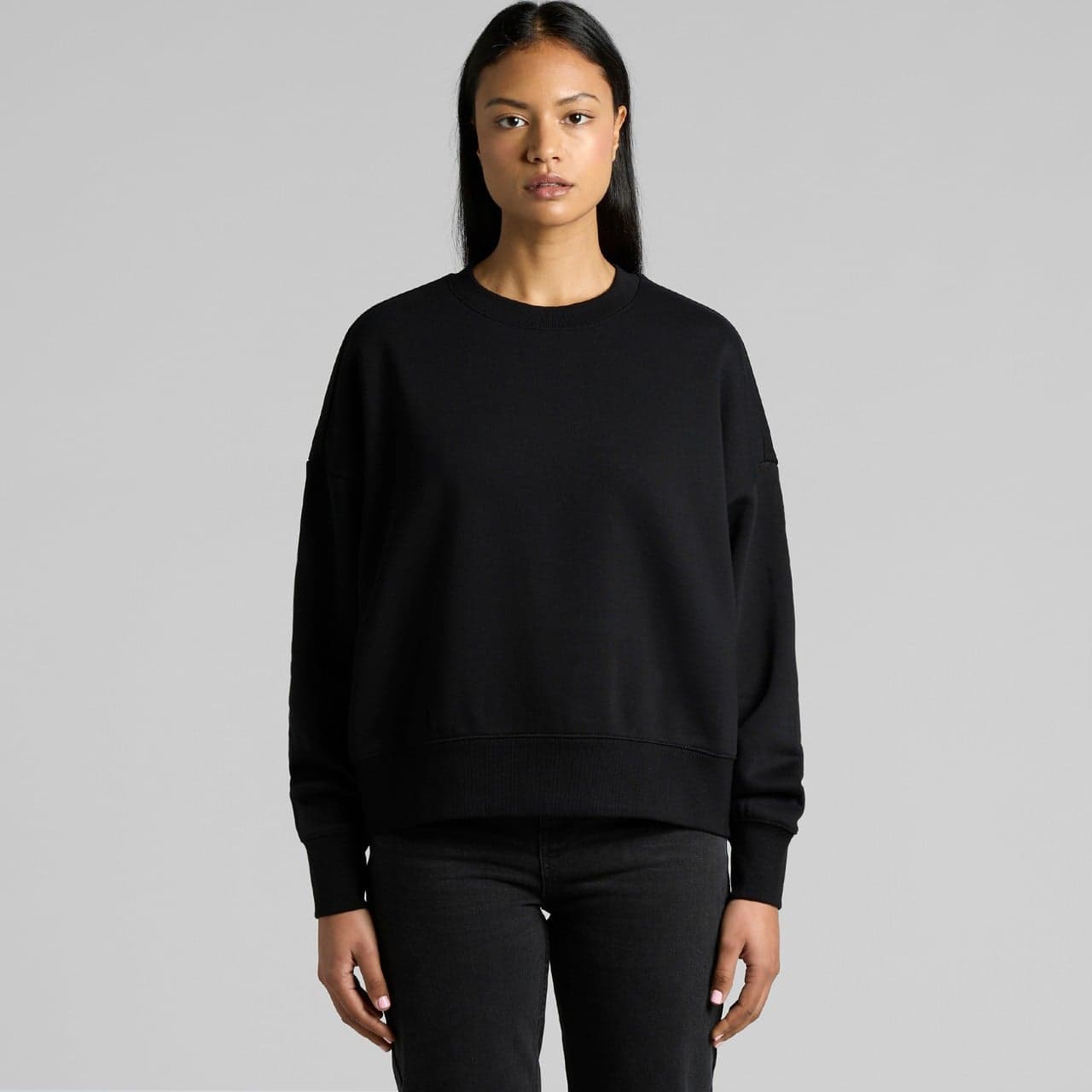 Custom Women's Oversized Crew Neck Sweatshirt with Your Photo or Text