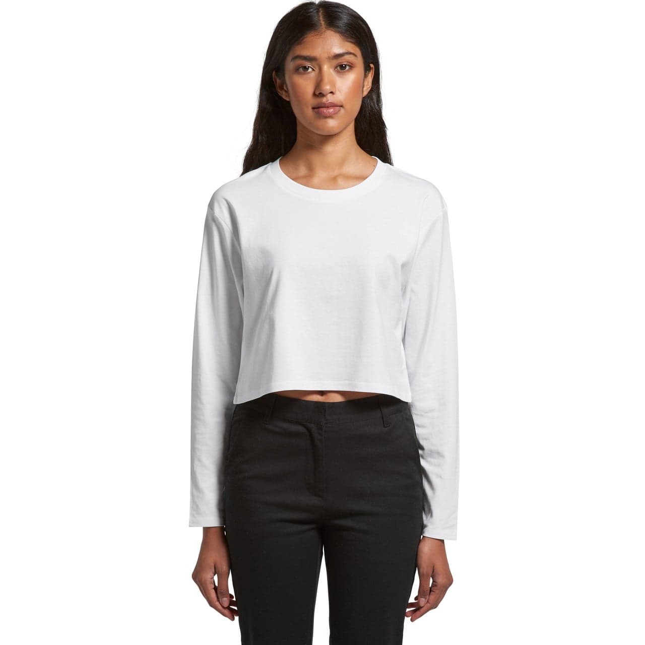 Custom Women's Crop Long Sleeve T-Shirt with Your Team Name