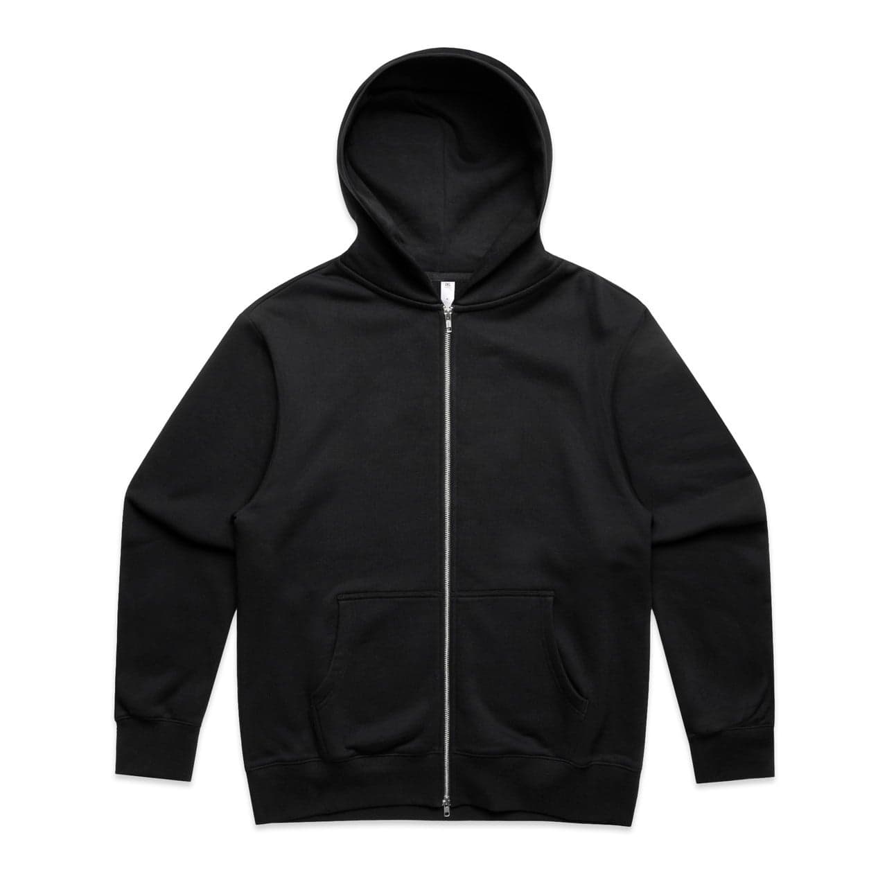 Heavy Zip Hood — Black — product photo