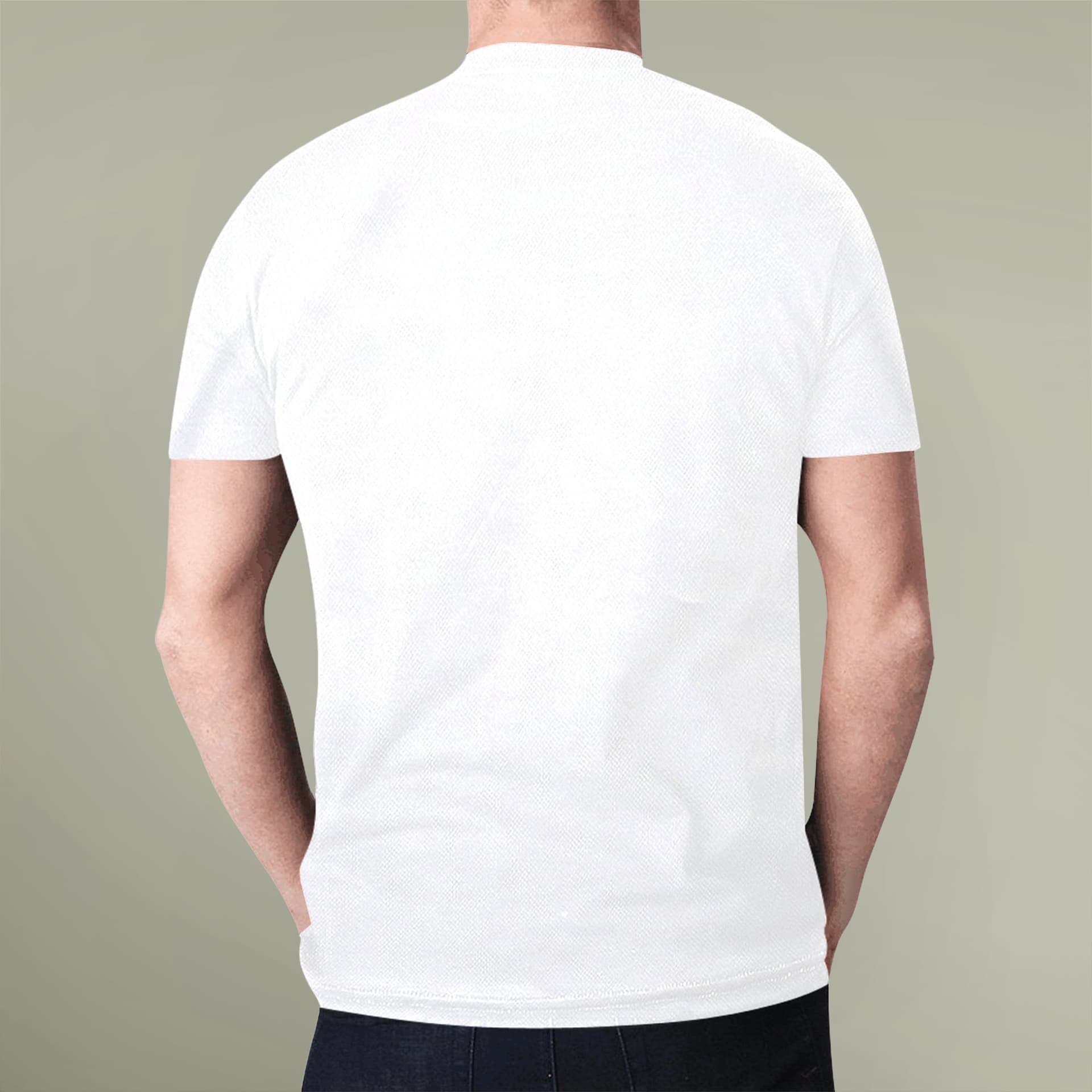 Plain men's t-shirt (aop), front view