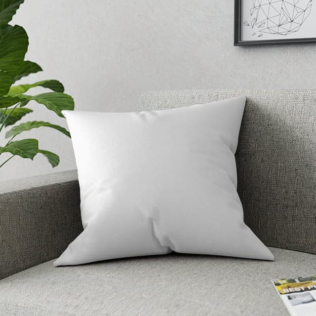 Plain throw pillow, front view