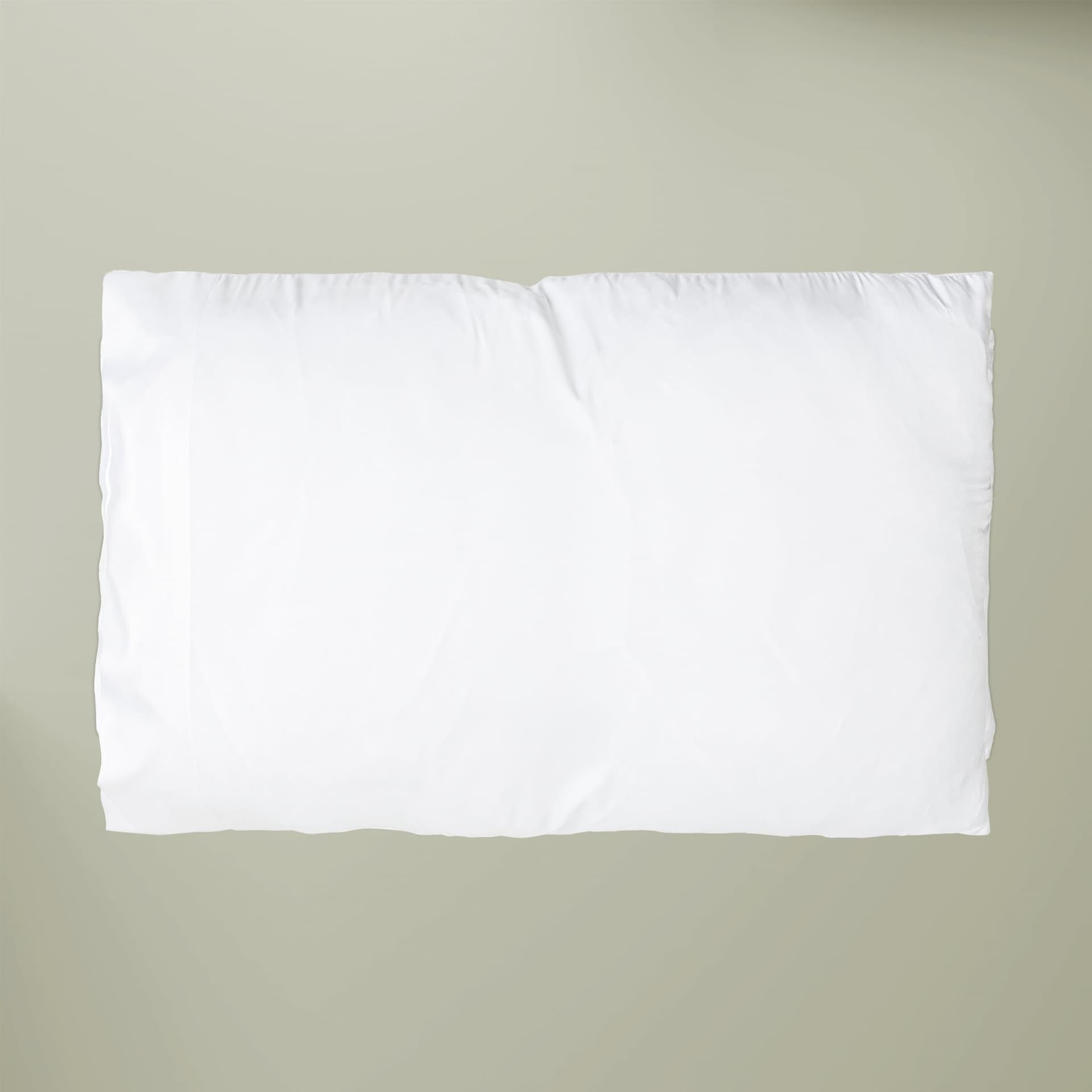 Plain microfiber pillowcase, front view