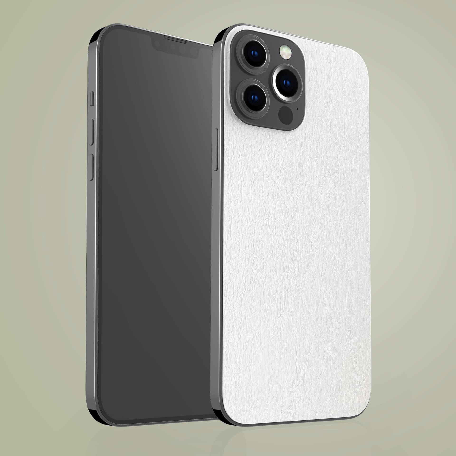 Plain phone skin, front view