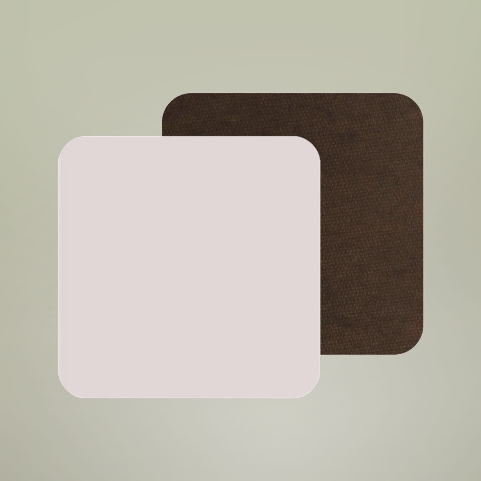 Plain coaster, front view