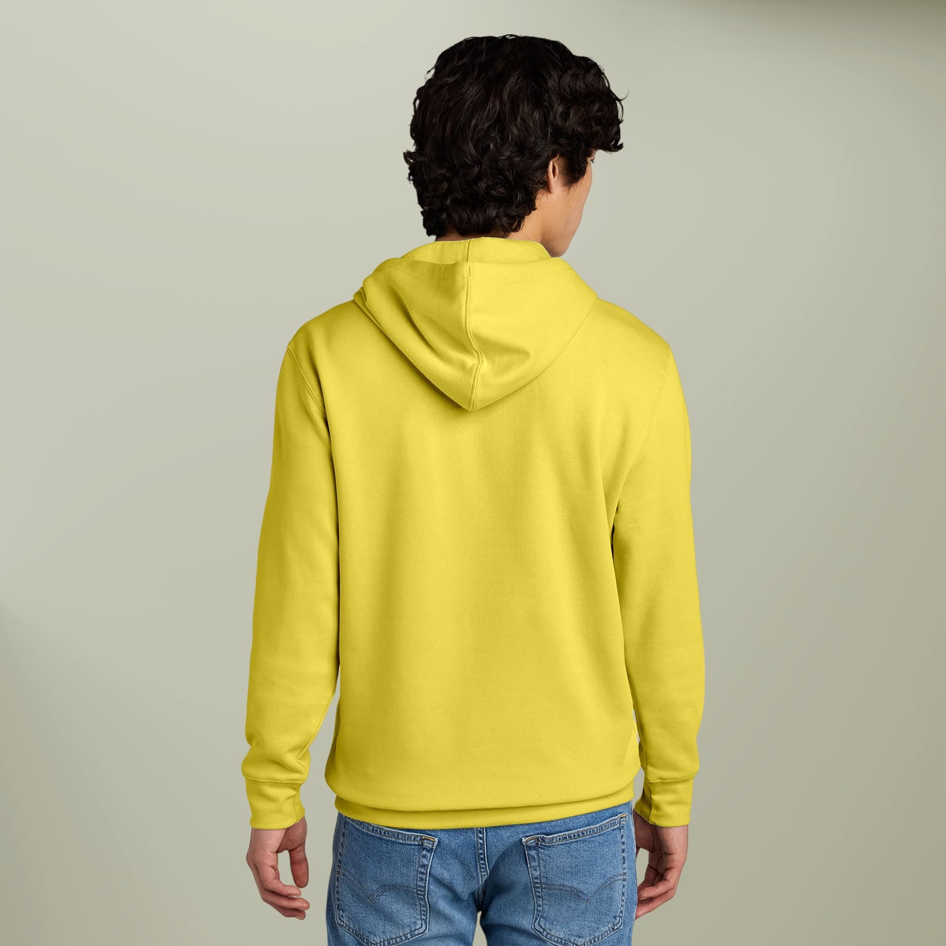 Plain product in light yellow, front view
